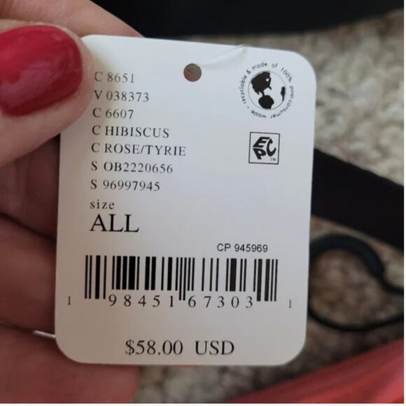 Free People NWT Nylon Sling Travel Pink Belt Bag - Picture 4 of 4